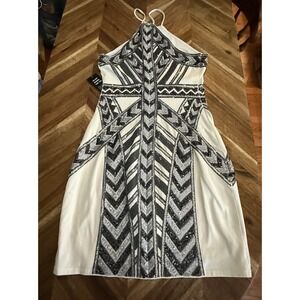 Express Dress Sequin Halter Sheath Womens Size XS‎ New
